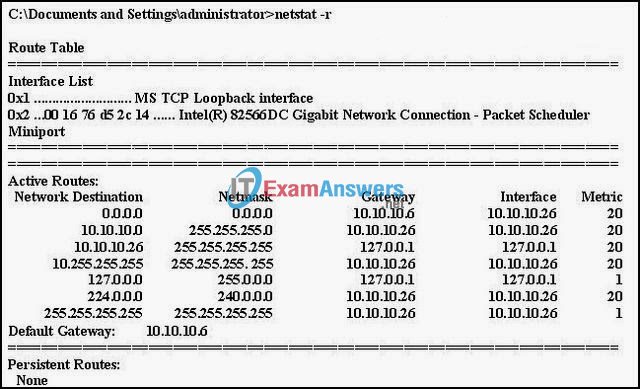 CCNA Exploration 1: ENetwork Chapter 5 Exam Answers (v4.0) 3