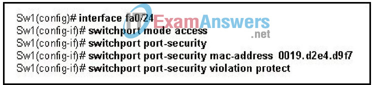 CCNA Exploration 3: ESwitching Practice Final Exam Answers (v4.0) 9