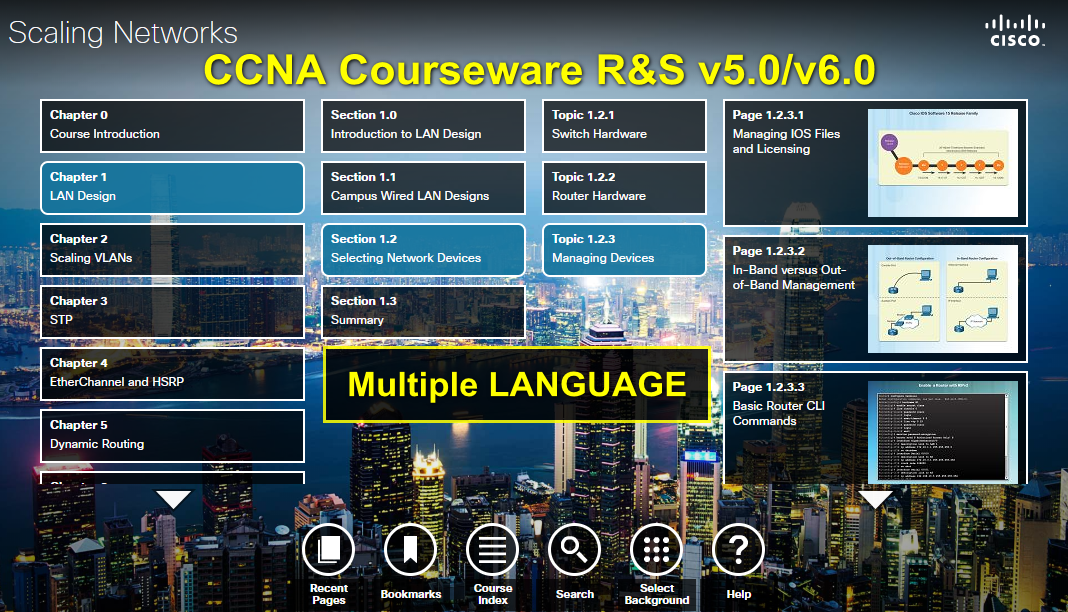 Courseware: CCNA Routing & Switching v5.0/v6.0/v7.0 Online Curriculum 2