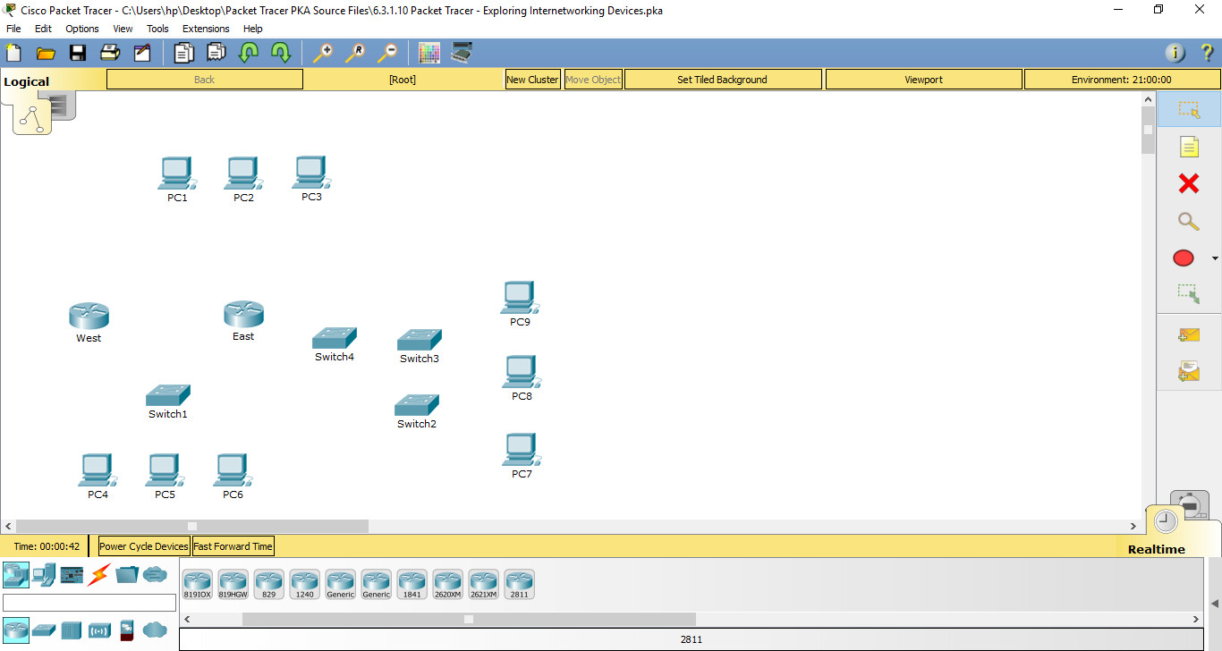 6.3.1.8 Packet Tracer - Exploring Internetworking Devices (Answers) 4