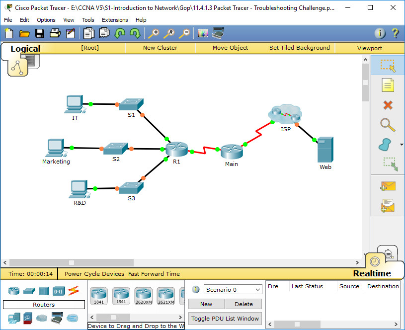 11.4.1.3 Packet Tracer - Troubleshooting Challenge Instructions Answers 2