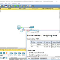5.2.1.4 Packet Tracer - Configuring SSH Instructions Answers 34