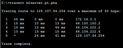 1.1.1.8 Packet Tracer - Using Traceroute to Discover the Network Instructions Answers 7