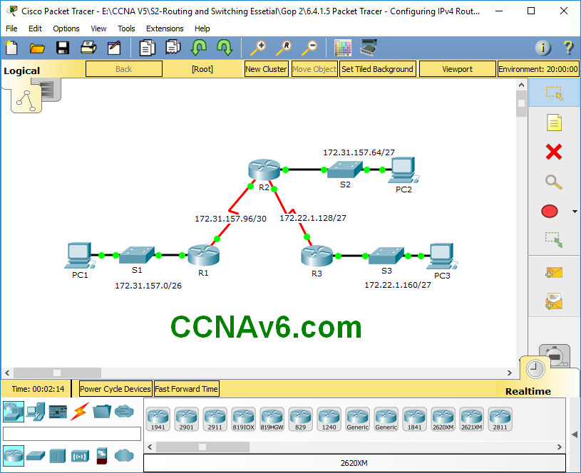 6.4.1.5 Packet Tracer - Configuring IPv4 Route Summarization - Scenario 1 Instructions Answers 4