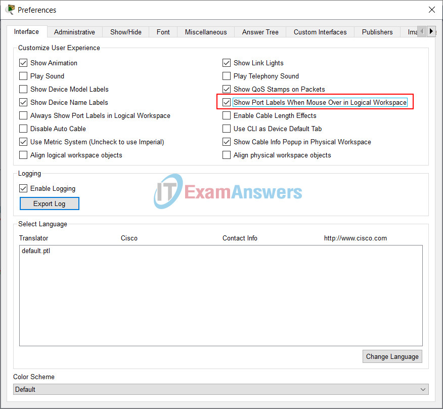 1.1.2.9 Packet Tracer - Documenting the Network Instructions Answers 6