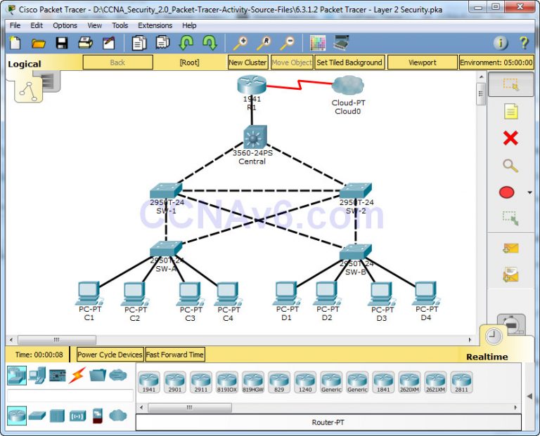 8.3.1.2 packet tracer walk through