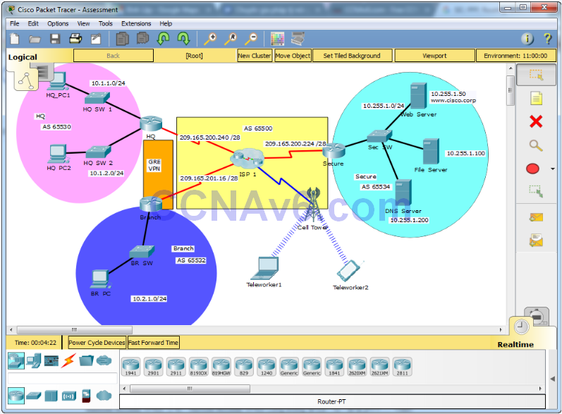 Chapter 3 SIC PPP, Routing, and Remote Access VPN - PT Skills Assessment 1