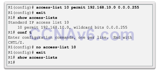 CCNA 2 v6.0 Study Material – Chapter 7: Access Control Lists 59