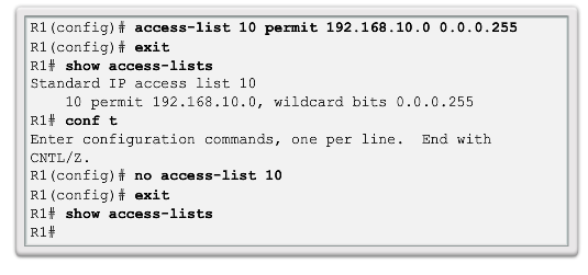 CCNA 4 v6.0 Study Material – Chapter 4: Access Control Lists 77