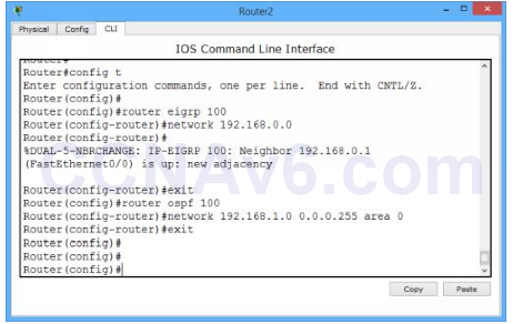 Lab 114: Route Redistribution between OSPF and EIGRP 2
