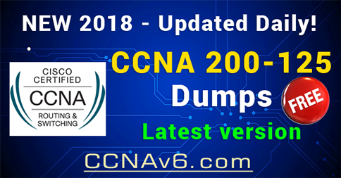 Online Test - Cisco CCNA 200-125 Exam Dumps Latest version 2018 10
