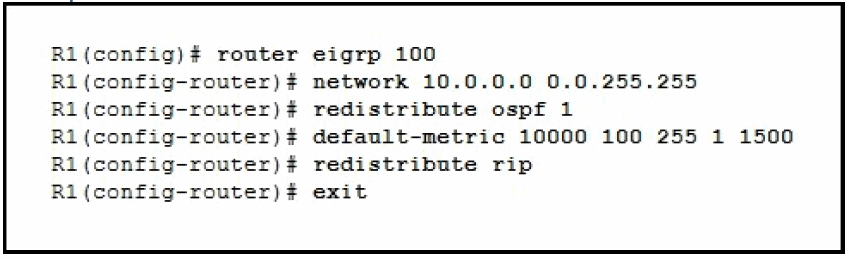 CCNP ROUTE Final Exam Answers (Version 7) – Score 100% 11