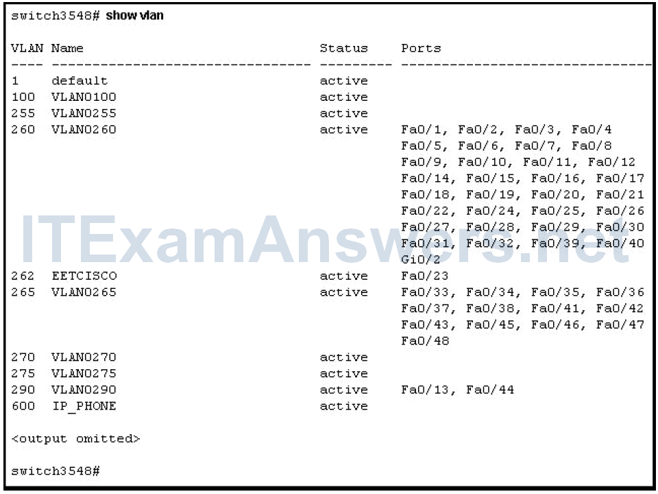 CCNP TSHOOT Chapter 10 Exam Answers (Version 7) - Score 100% 4