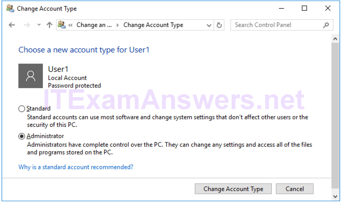 2.2.1.10 Lab – Create User Accounts (Instructor Version) 12
