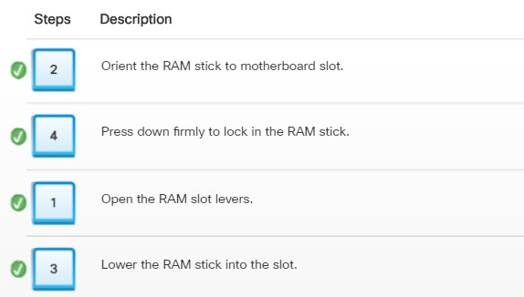 Check Your Understanding - Install the RAM