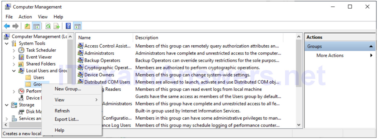 13.3.3.6 Lab - Configure Users and Groups in Windows (Answers) - ITE7 5