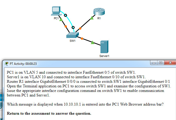 CCNA 2 v7 Modules 1 - 4: Switching Concepts, VLANs, and InterVLAN Routing Exam Answers 4