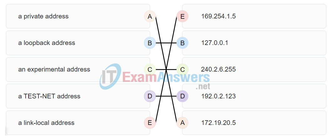 CCNA 1 v7 Modules 11 - 13: IP Addressing Exam Answers Full 11