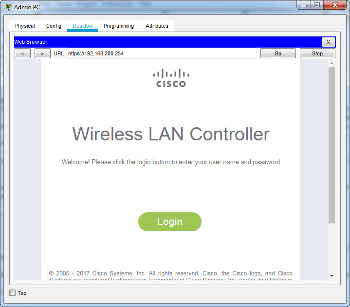 13.2.7 Packet Tracer Configure a Basic WLAN on the WLC