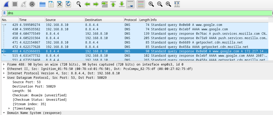 10.2.7 Lab - Using Wireshark to Examine a UDP DNS Capture (Answers) 17
