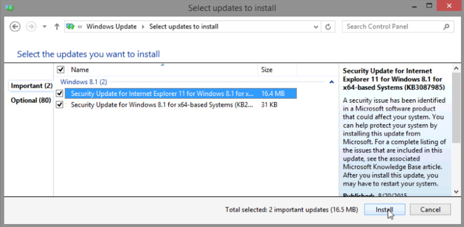 5.2.1.10 Lab - Check for Updates in Windows 8 (Answers) 11