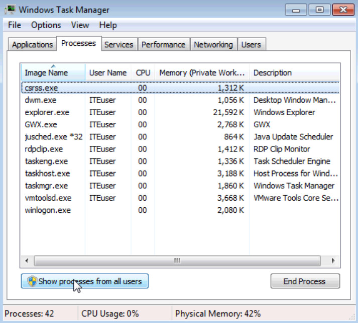 6.1.1.5 Lab - Task Manager in Windows 7 and Vista (Answers) 29