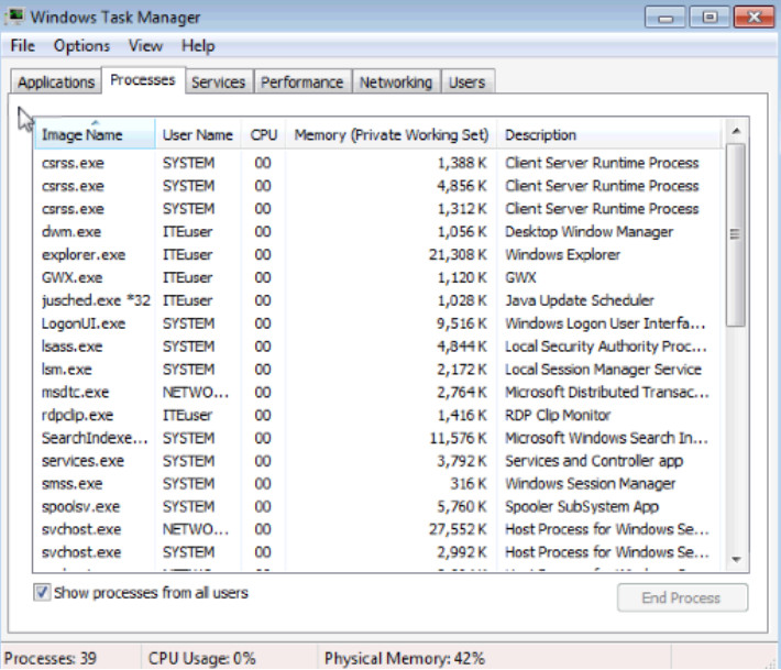 6.1.1.5 Lab - Task Manager in Windows 7 and Vista (Answers) 30