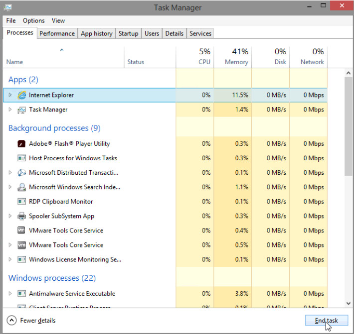 6.1.1.5 Lab - Task Manager in Windows 8 (Answers) 26