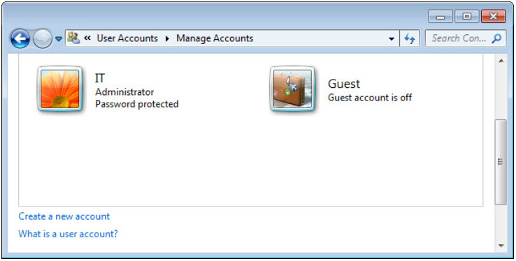 6.1.2.3 Lab - Create User Accounts in Windows 7 and Vista (Answers) 26