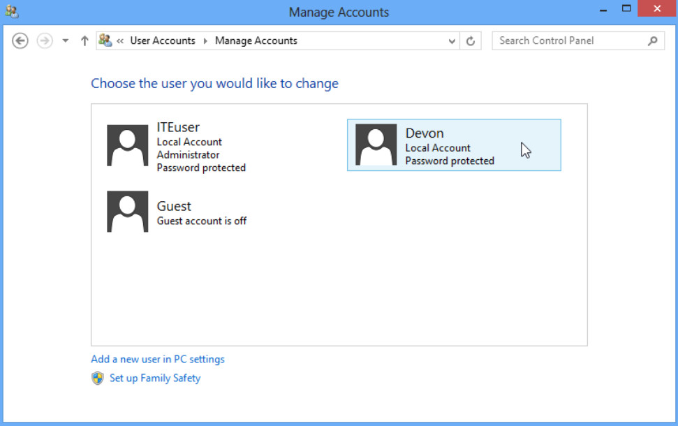 6.1.2.3 Lab - Create User Accounts in Windows 8 (Answers) 51