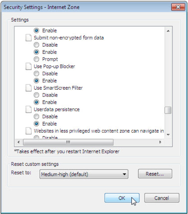 6.1.2.5 Lab - Configure Browser Settings in Windows 7 and Vista (Answers) 28