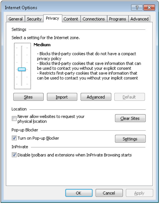 6.1.2.5 Lab - Configure Browser Settings in Windows 7 and Vista (Answers) 29