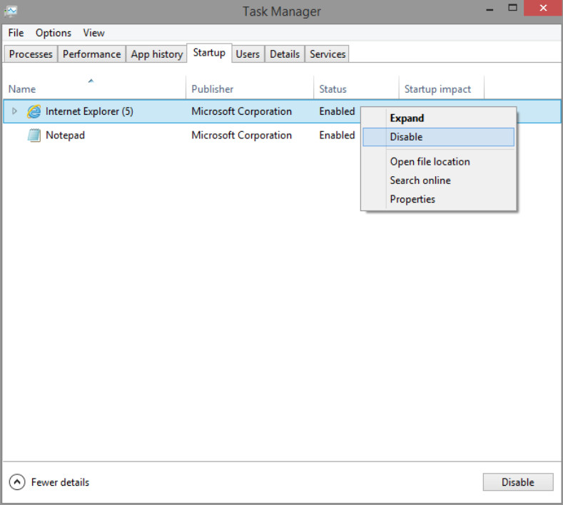 6.3.1.2 Lab - Managing the Startup Folder in Windows 8 (Answers) 33