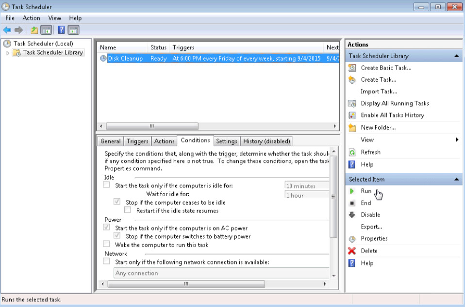 6.3.1.5 Lab - Task Scheduler in Windows 7 and Vista (Answers) 41