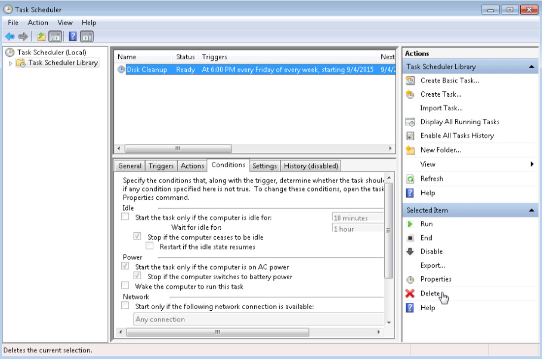 6.3.1.5 Lab - Task Scheduler in Windows 7 and Vista (Answers) 46