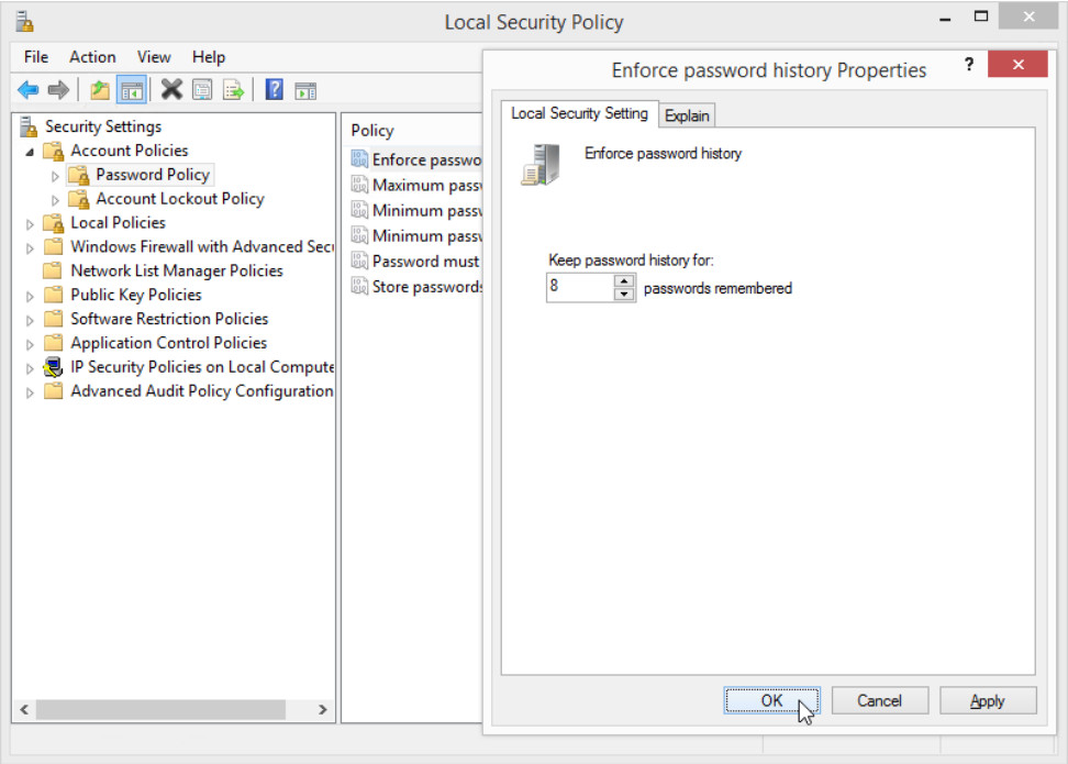 12.2.1.8 Lab - Configure Windows Local Security Policy (Answers) 14