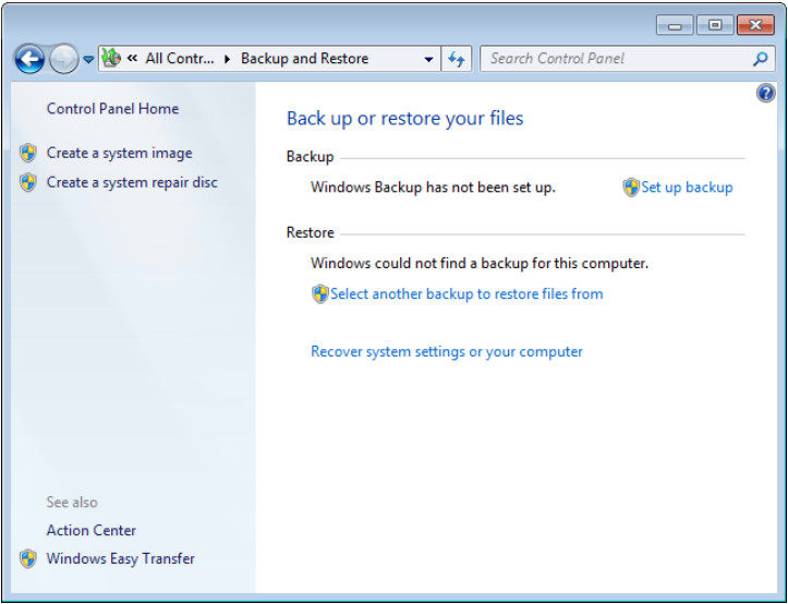 12.3.1.3 Lab - Configure Data Backup and Recovery in Windows 7 and Vista (Answers) 39