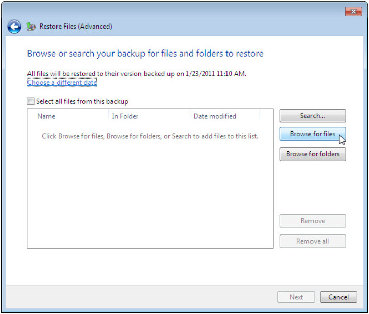 12.3.1.3 Lab - Configure Data Backup and Recovery in Windows 7 and Vista (Answers) 53