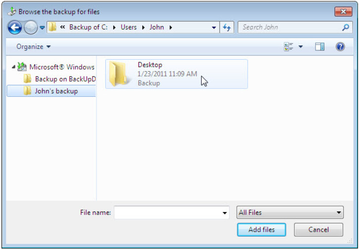 12.3.1.3 Lab - Configure Data Backup and Recovery in Windows 7 and Vista (Answers) 54