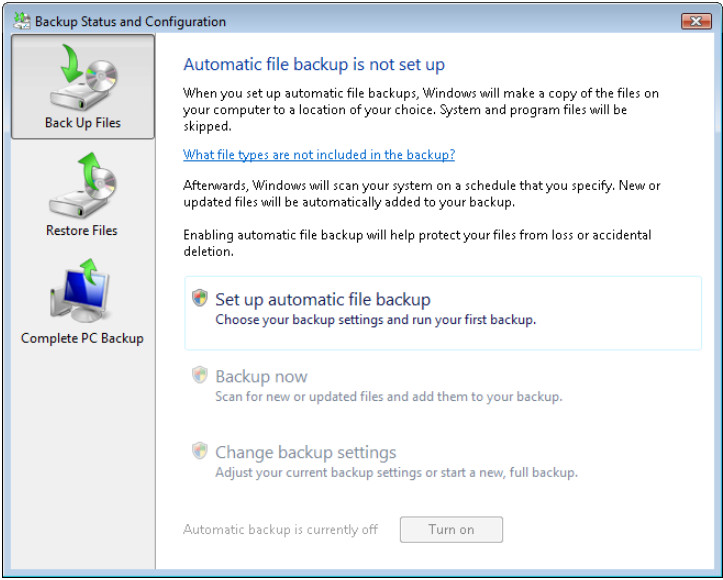 12.3.1.3 Lab - Configure Data Backup and Recovery in Windows 7 and Vista (Answers) 59