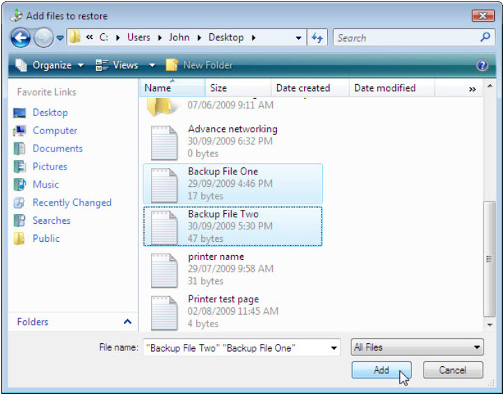 12.3.1.3 Lab - Configure Data Backup and Recovery in Windows 7 and Vista (Answers) 70