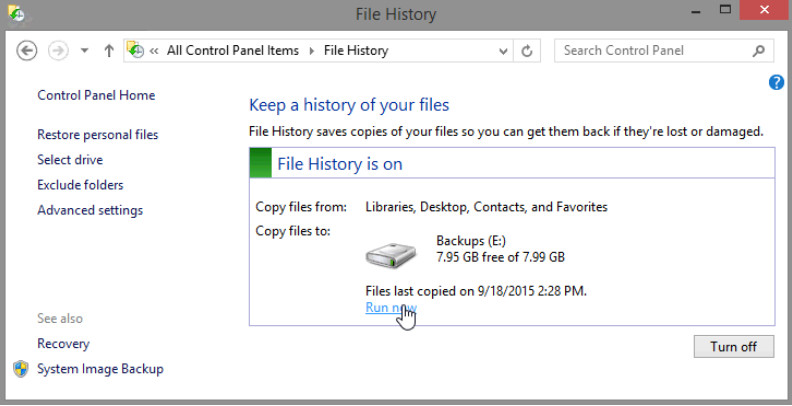 12.3.1.3 Lab - Configure Data Backup and Recovery in Windows 8 (Answers) 22