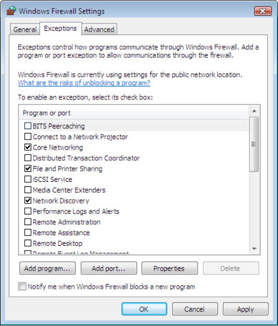 12.3.1.5 Lab - Configure the Firewall in Windows 7 and Vista (Answers) 56