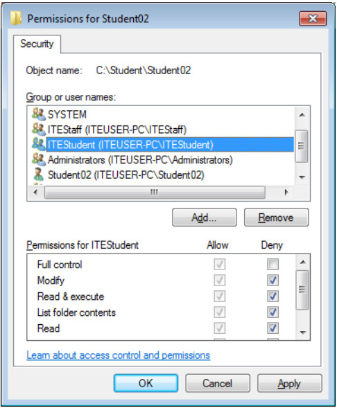 12.3.1.9 Lab - Configure Users and Groups in Windows (Answers) 40