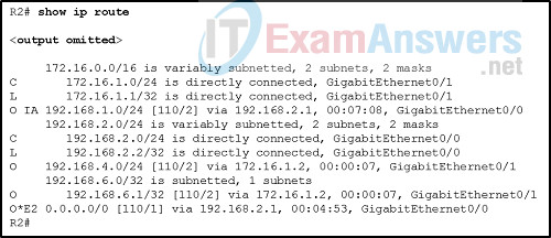 Chapters 8 - 10: OSPF Exam (Answers) 4