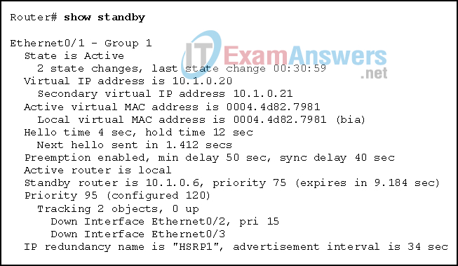 Chapters 15 - 16: IP Services and VPNs Exam (Answers) 9