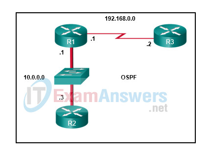 Chapters 8 - 10: OSPF Exam (Answers) 1
