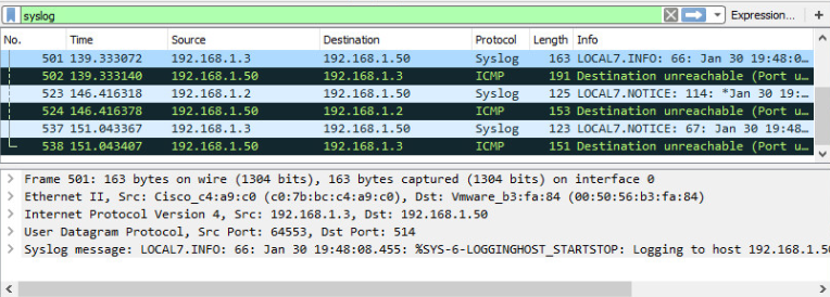 24.1.3 Lab - Implement SNMP and Syslog (Answers) 4