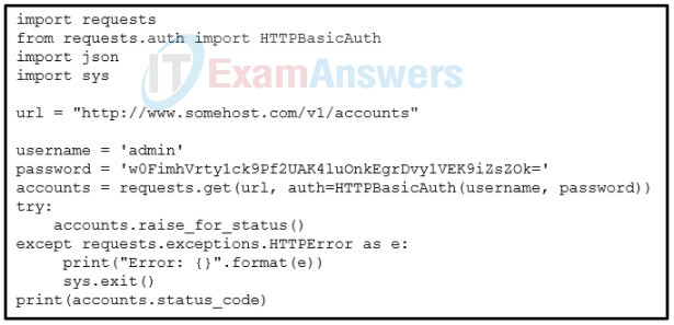 DevNet Associate (200-901) Certification Practice Exam Answers