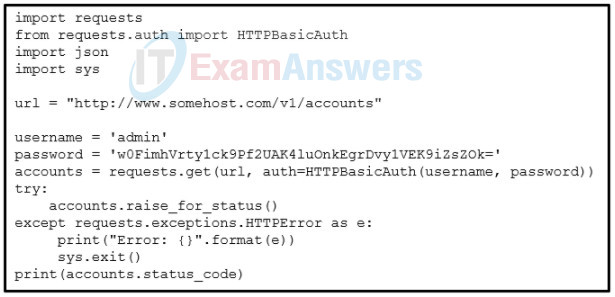 DevNet Associate (200-901) Certification Practice Exam Answers 4